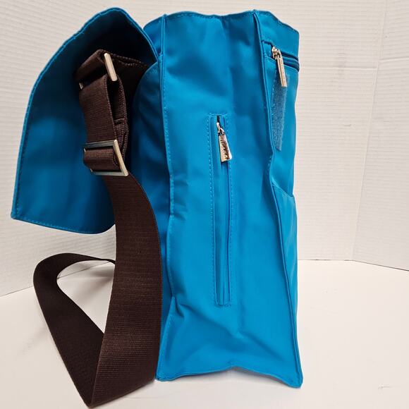 Blue Vintage Milano Series Shoulder/Crossbody Satchel Messenger Bag - Picture 4 of 13